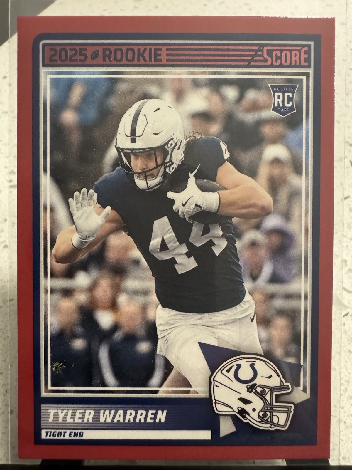 2025 Score - Rookies Tyler Warren #21 Red (RC)