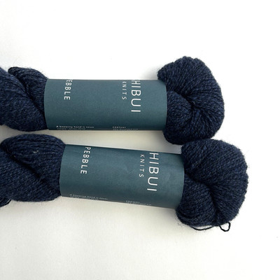 2 Skeins Shibui Knits Pebble Yarn Silk Merino Wool Cashmere Suit #2016 Dark Blue