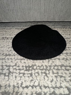 Kangol 100% Wool Black Beret Size Unknown 