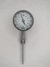 Trerice B8340404 Bi-Metal Thermometer 3" Dial 4" Stem 1/2" NPT 0-200 F New