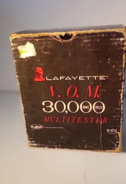 De colección Lafayette DE 30.000 Multitester Instrucciones En Caja Accesorios Foto 4 de 4