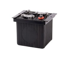 JAGUAR XK120 BATTERY 6V 58A BLACK - C2767 - Austin Healey: BN1, BN2, BN6 and BN7