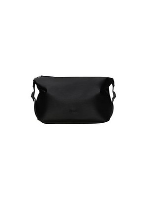 RAINS Unisex Waschbeutel Hilo Wash Bag W3 Black Grain, Polyester, TU