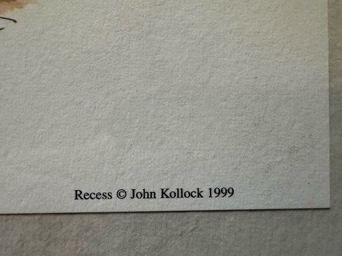 John Kollock 1999 Set 2 S&N Print 105/500 Kitchen Garden & Recess 9x12 - Picture 3 of 7