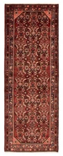 Vintage Hand-knotted Runner Rug 3'6" x 9'6" Traditional Oriental Wool Carpet