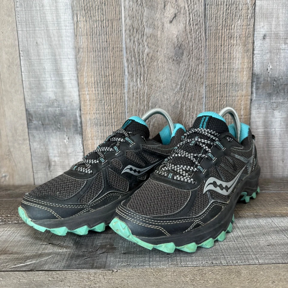 Mujer Saucony TR11 Excursion Negro Atlético Trail Running Tenis Talla 7.5 M Foto 2 de 4