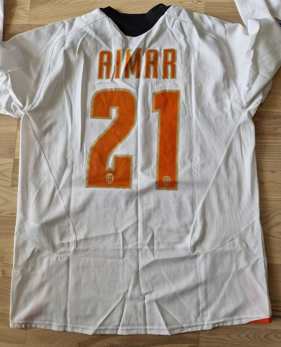 Nike Valencia CF Aimar 21 XL シャツ Nike Valencia CF 2005 2006 football home shirt Pablo Aimar