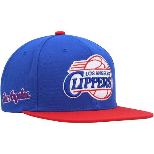 Men's Mitchell & Ness Royal/Red LA Clippers Hardwood Classics Essentials 2.0