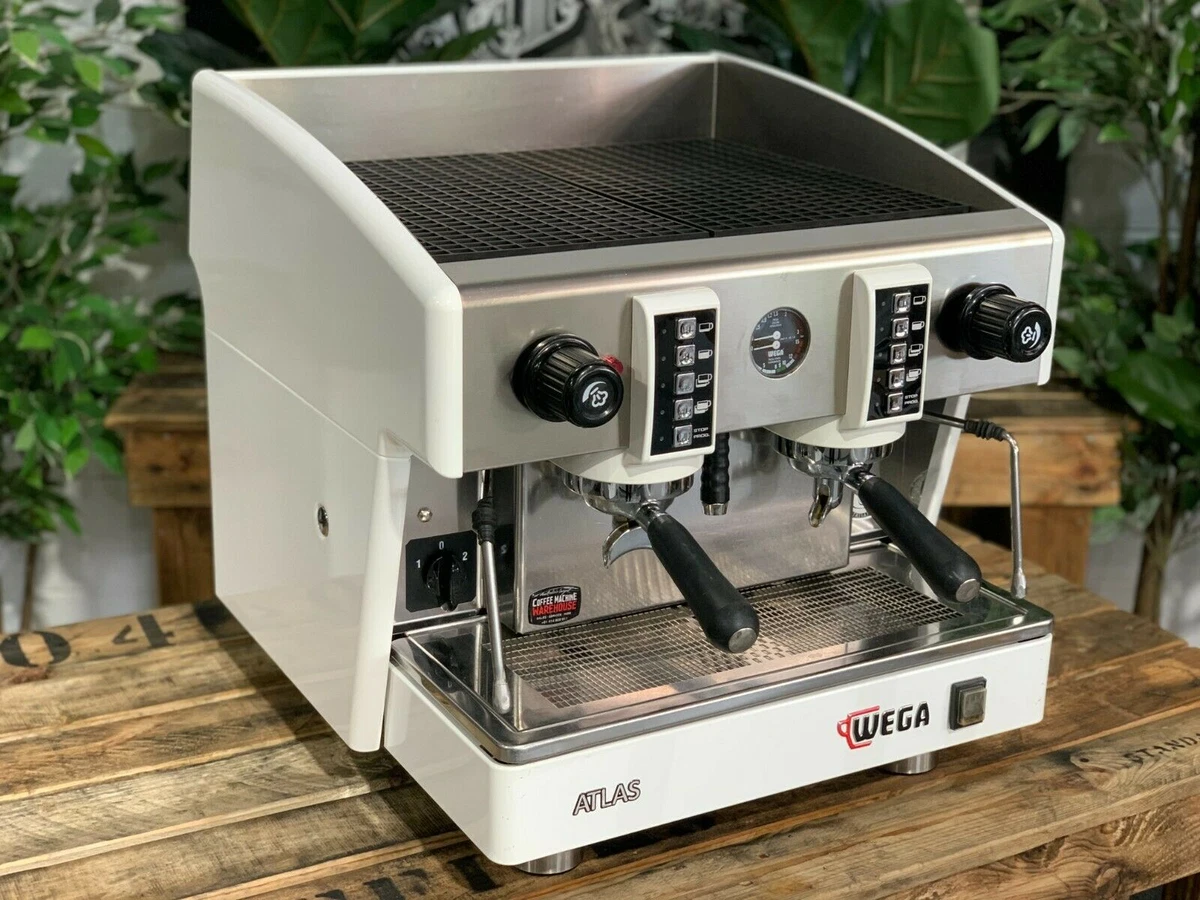 WEGA ATLAS COMPACT EVD 2 GROUP WHITE ESPRESSO COFFEE MACHINE