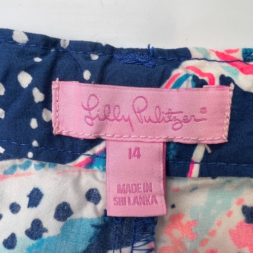 Lilly Pulitzer Short Girl 14 Youth Adjust Waist 26x1.5 Starfish Party Core No - Picture 6 of 13
