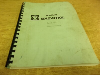Mazak Mazatrol M1/M2 Programming Information Manual *FREE SHIPPING*