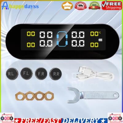 TPMS Monitor External/ Internal Tire Pressure Alarm Auto Security Alarm Device