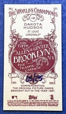 2019 Topps Allen and Ginter Mini Brooklyn Back #195 Dakota Hudson RC 03/25