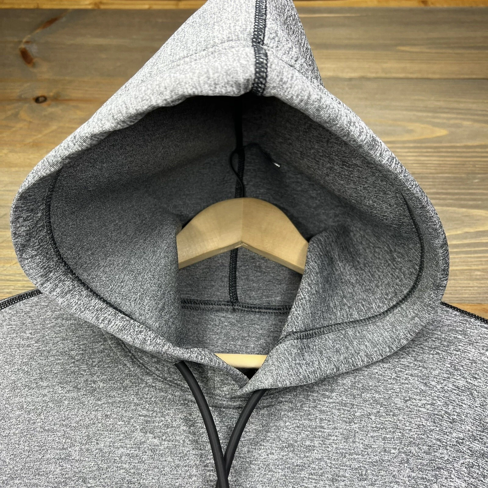 VETEMENTS Sodo Apparel Tech Fleece Pullover Felpa con Cappuccio Performance Grigio Slu Uomo Taglia Media