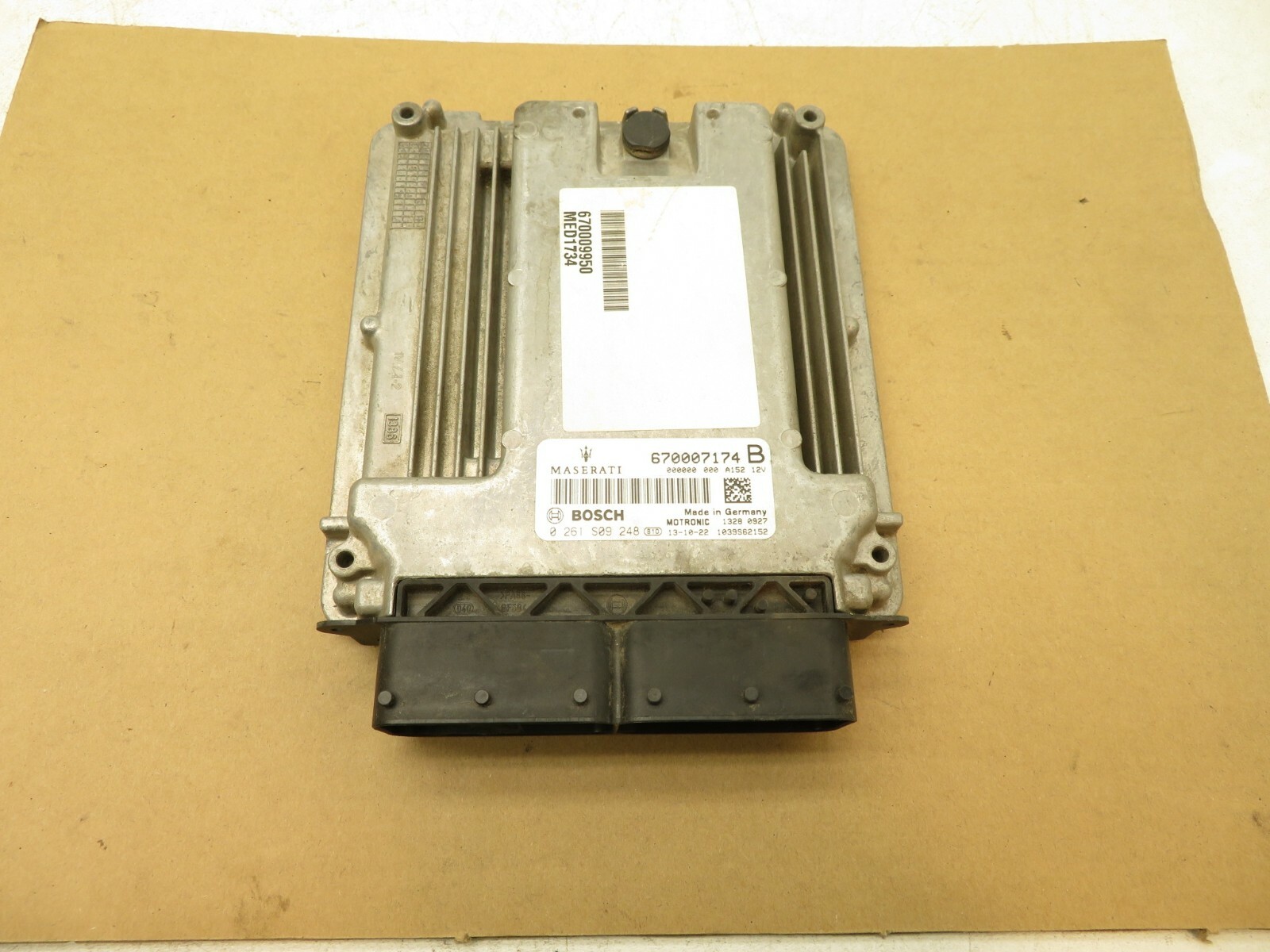 2014-2017 MASERATI GHIBLI 3.0L ENGINE BRAIN COMPUTER CONTROL MODULE ECU ECM OEM