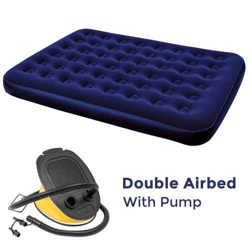Colchón de cama de aire flocado inflable individual/doble/queen bomba de aire para pies Bestway - Imagen 15 de 16