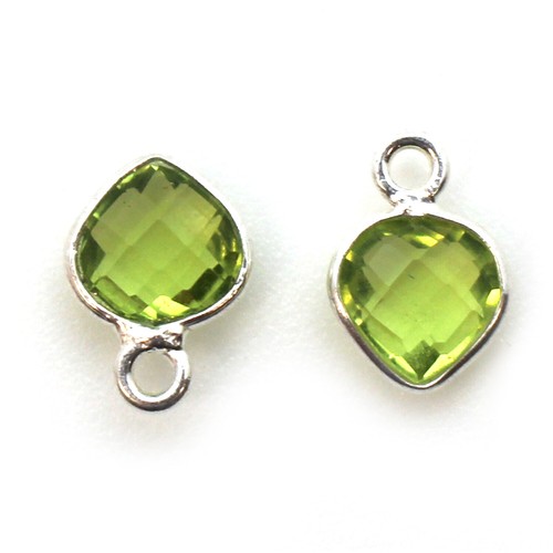 Gemstone Pendant-7x10mm Faceted Heart Shape-Tiny Charm (Sold Per 2 Pieces) - 第 32/37 張圖片