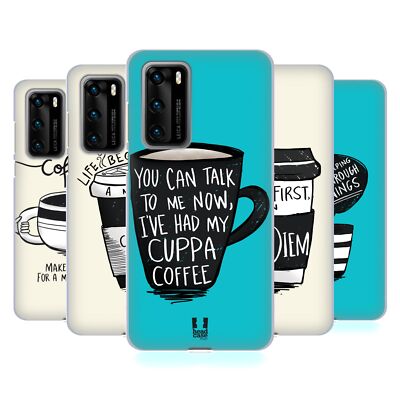 HEAD CASE DESIGNS COFFEE FIX SOFT GEL CASE FOR HUAWEI PHONES 4