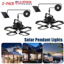 Solar Pendant Light Outdoor Indoor Solar Powered Motion Sensor Shed Light,168LED