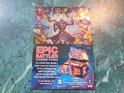 2014 Fall Non Sports Philly Card Show - Epic Battles Promo Card P2 Cryptozoic