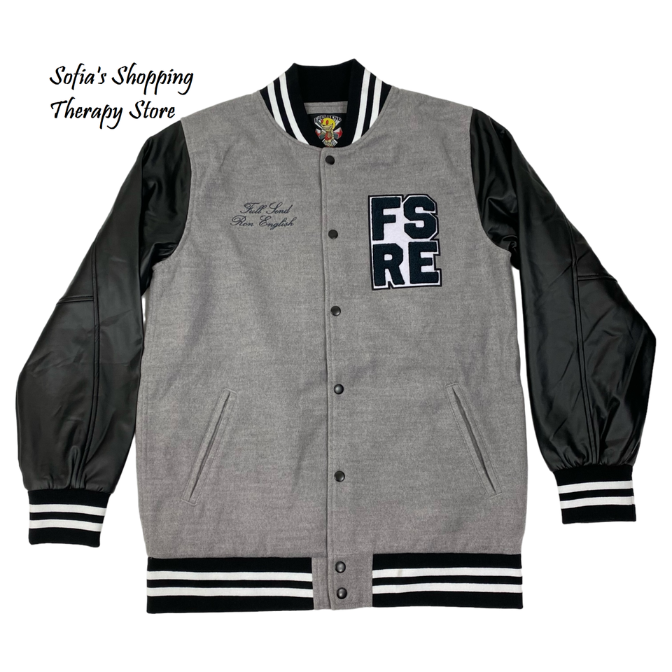 Full Send X Ron English SMALL Varsity Letterman Patches Bomber Jacket ...