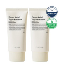 Foretderm Derma Relief Vegan Suncream 50ml  2pcs SPF 50 For Sensitive Skin