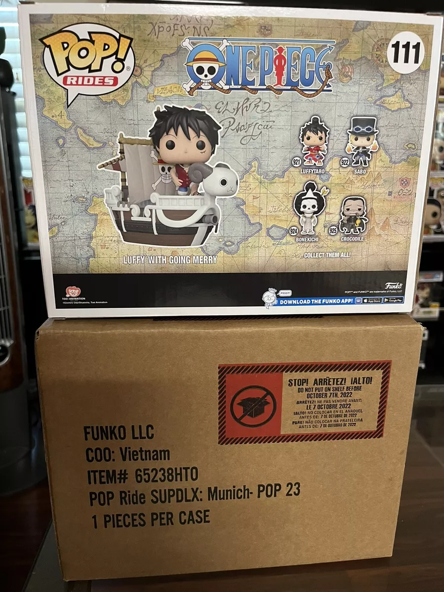 Funko Pop! One Piece Luffy With Going Merry 111 Exclusivo Original - Moça  do Pop - Funko Pop é aqui!