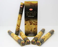 Hem Incense: GOLD RAIN - You Pick Amount: 20, 60, 100 or 120 Sticks