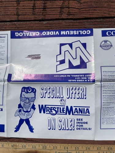 WWF Mail Ad Coliseum Video WWE March 1996 Wrestling - Picture 4 of 4