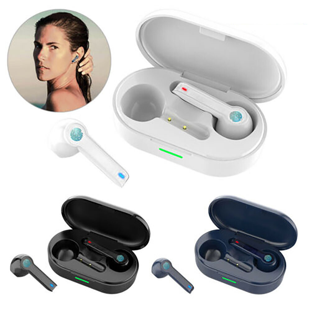 Bluetooth Headset Sport Wireless Earphones Stereo Earpieces with Charging Case