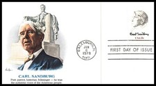 USA FDC - 1978 - Carl Sandburg, # 1731 Fleetwood