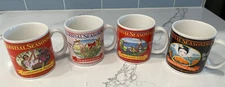 CELESTIAL SEASONINGS TEA Ceramic Mugs 1995 Set of 4 