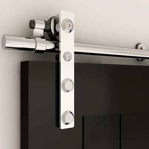 5-20FT Heavy Duty Sliding Barn Single Wood Door Hang Style Track Hardware Kit - Picture 16 of 59