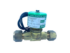 SAGINOMIYA SEV-603BXF Flourocarbon Solenoid Valve 3/8" Flare AC110V 2.46 Mpa