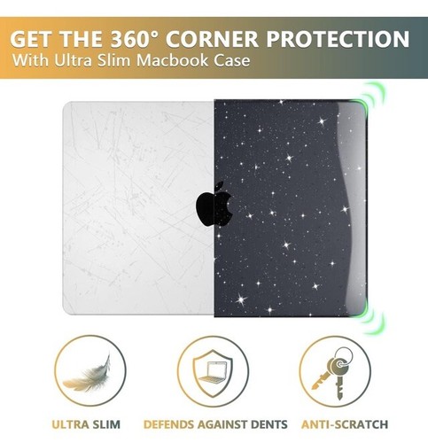 Sparkly Glitter Star Case for MacBook Pro 14 Inch 2024 Model M4 A3112 A3185 A... - Picture 4 of 9