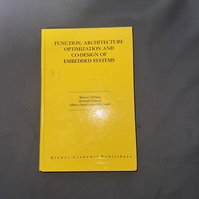 Function Architecture Optimization and Co-Design of Embedded Syst