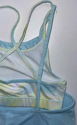 Ideology Activewear Girl's Blue Top With Sport Bra Attached Size: S (7/8) - Picture 7 of 9