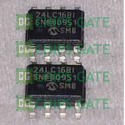 60PCS EEPROM IC MICROCHIP DIP-8 24LC16B-I/P 24LC16BI 24LC16B