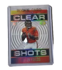2021 Panini Illusions Clear Shots Justin Fields RC #CS-19 Bears Rainbow 