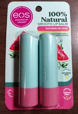 eos 100% Natural Smooth Lip Balm Watermelon Frose 2ct