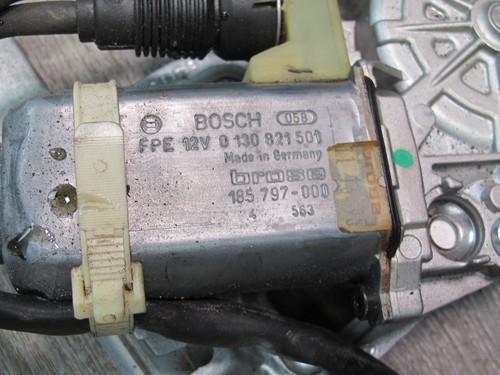 94-99 MERCEDES W140 SEDAN REAR RIGHT DOOR WINDOW REGULATOR W MOTOR OEM - Picture 3 of 12