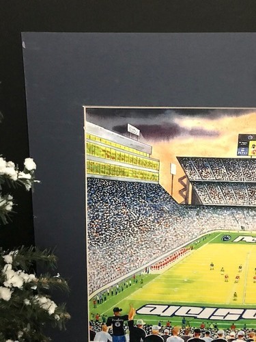 PENN STATE UNIVERSITY *BEAVER STADIUM* NITTANY LIONS FOOTBALL 16x20 PRINT + MAT - Picture 8 of 16