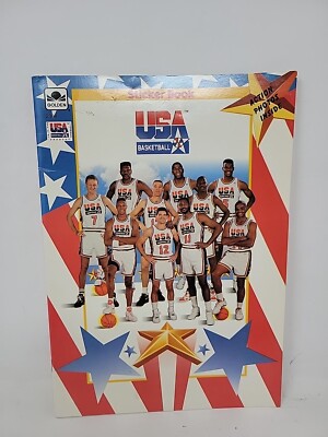 USA BASKETBALL STICKER BOOK/Entire Dream Team/Jordan/Bird/Magic/NEVER USED  