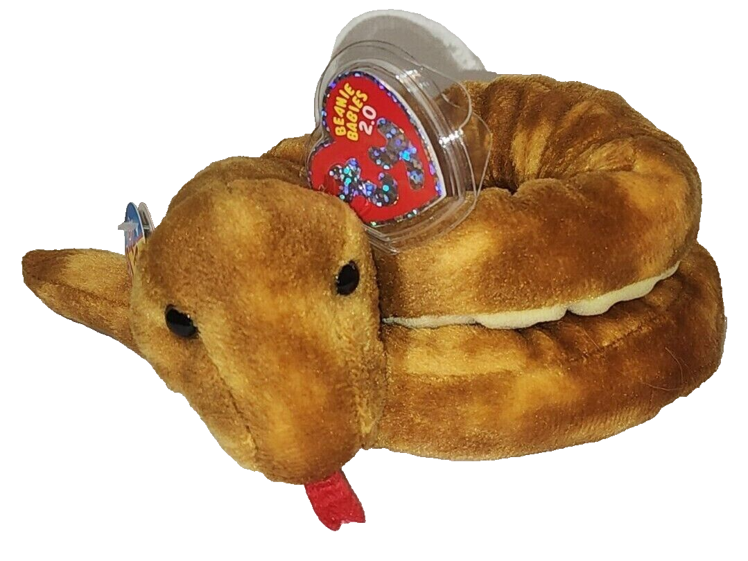 Ty Beanie Baby BB 2.0 SLITHERY the Snake (7 Inch)(30