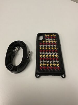 Zero Gravity Phone Case w/Strap for iPhone X/XS - Metallic Houndstooth
