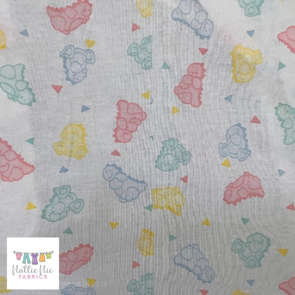 Sábana cuna dinosaurio pastel vintage Foto 4 de 4