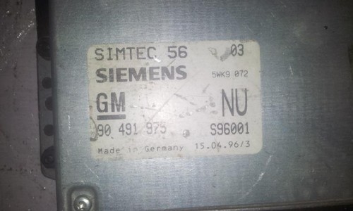 Opel Omega 1996 ECU Engine Computer (Engine Control Unit) 90491975 #1154-78