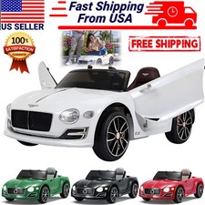 LICENSED Bentley Style Kid Ride On 12V Electric Toy Car Remote Control LED