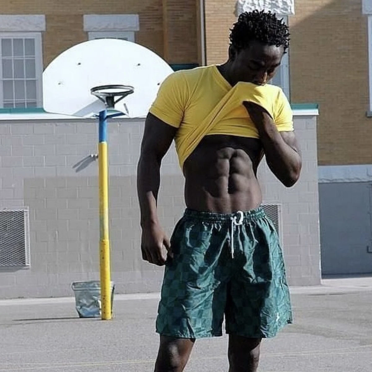 Umbro checkered shorts sales