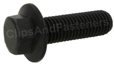 (1) M14-2.0 x 45mm Hex Head Flange Bolt Non Serrated Class 10.9 Plain DIN 6921